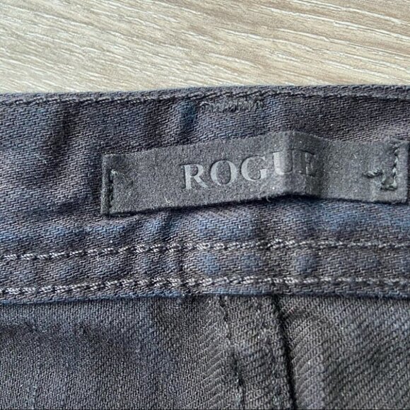 Rogue Genuine Leather Trim Straight Leg Button Fly Jeans - Picture 11 of 16